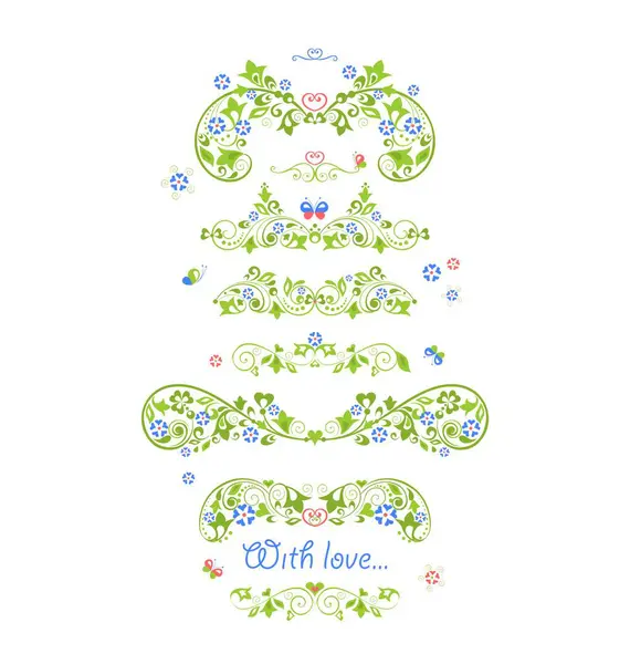 漂亮的花冠 婚礼或生日贺卡的拱门和花冠 蓝色花束花的花店设计 带有分枝的常春藤风格 树叶和旋涡 图库矢量图片