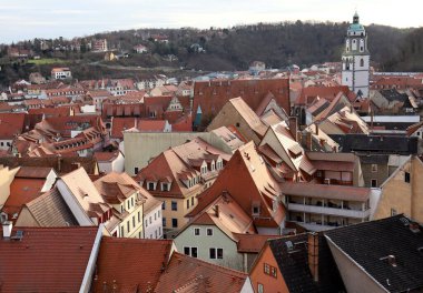 A view of the historic part of the picturesque German town of Meissen.
