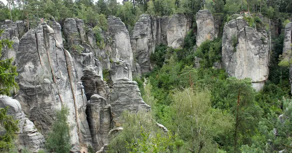 Prahov kayaları, Çek Cumhuriyeti 'nde tırmanma alanı.