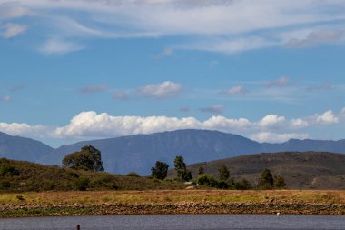 Güney Afrika 'daki Batı Burnu' ndaki Breede nehir vadisinde kırsal alan