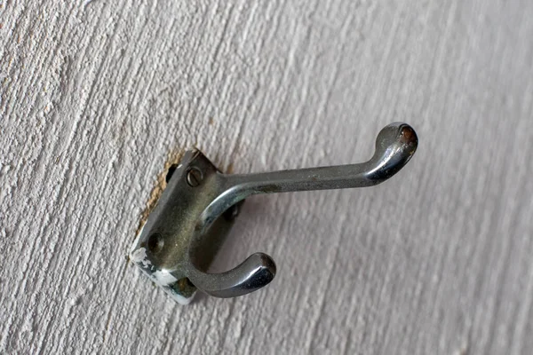 stock image Metal hook mounted on a wall