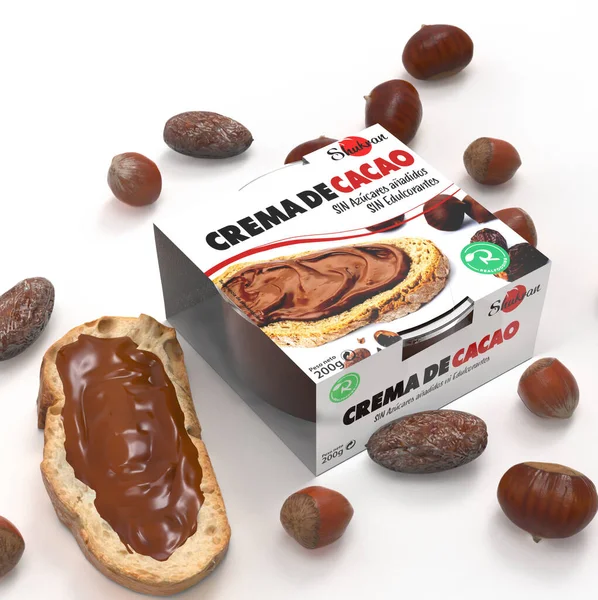 Spain January 2022 Realfooding Shukran Gluten Free Lactose Free Cocoa — Stock Photo, Image