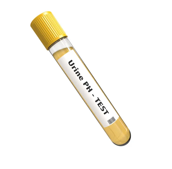 Container Urine Test White Background Rendering — Stockfoto