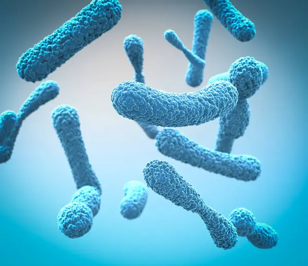 Microscopic Bacteria Background Streptococcal Stss Rendering Stock Picture