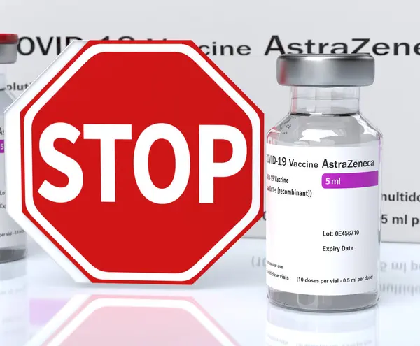 Storbritannien April 2024 Astrazeneca Drar Tillbaka Sitt Vaccin Mot Covid Stockbild