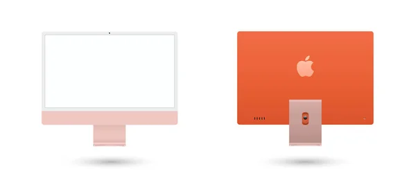 Διακόσμηση Οθόνης Συσκευής Monoblock Οθόνη Κενή Οθόνη Για Σχεδιασμό Σας — Διανυσματικό Αρχείο