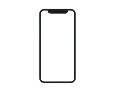 Saydam ekranlı fotogerçekçi modeller akıllı telefon. Akıllı telefon model koleksiyonu. - Evet. Vektör illüstrasyonu