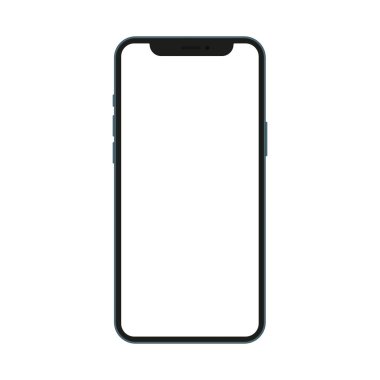 Cep telefonu beyaz mockup ..