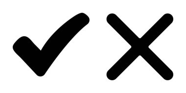 işaret vektör simgesini kontrol et. Tamam resimleme beyaz arkaplan seçin. doğru izole sembol. Vektör illüstrasyonu