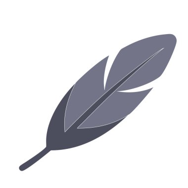 Hafif yumuşak tüy simgesi.