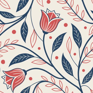 Çiçeklerle kusursuz desen..