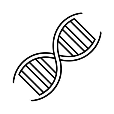 DNA ikonu. Yaşam geni modeli biyolojisi