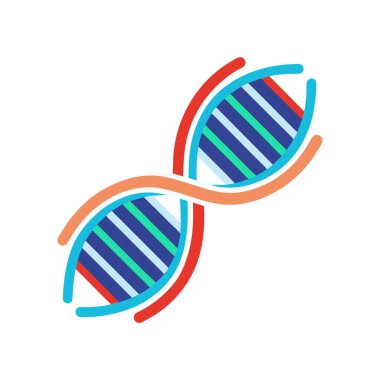 DNA ikonu. Yaşam geni modeli biyolojisi