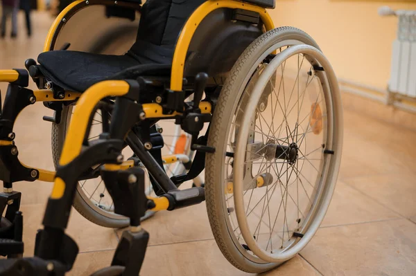 Children Wheelchair Empty Wheelchair Hospital — Fotografia de Stock