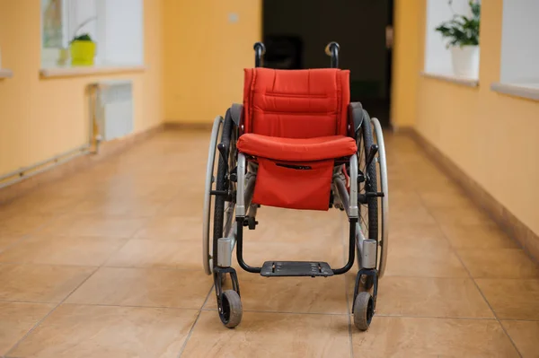 Cadeira Rodas Infantil Cadeira Rodas Vazia Hospital — Fotografia de Stock