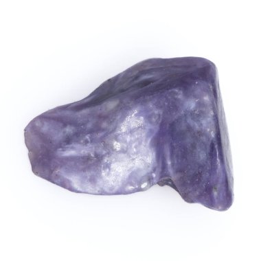 Natural gem purple charoite isolated on white background