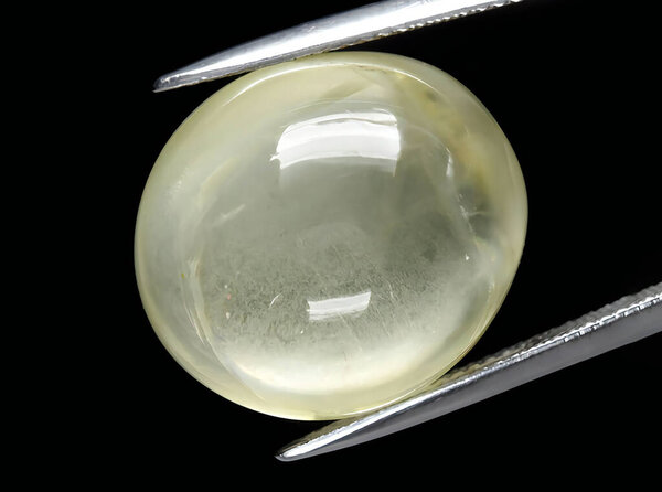 natural orthoclase feldspar gem on background