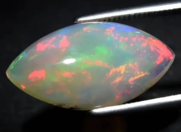 Naturliga Multi Färg Regnbåge Opal Pärla Bakgrunden Stockbild