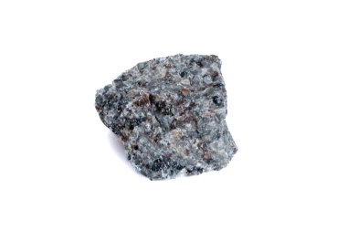 Beyaz arka planda doğal bir yooperlite mücevher taşı