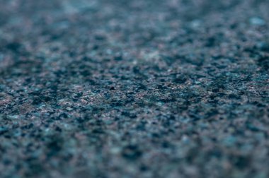 İnce Mavi Tonlu Dokulu Granit Yüzeyin Yakın Çekimi.