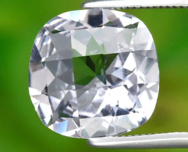 Exquisite Brilliant Cut Natural Gemstone with Dazzling Clarity and Sparkling Facets. clipart