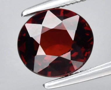 Radiant Deep Red Garnet Gemstone Captured with Precision and Craftsmanship. clipart