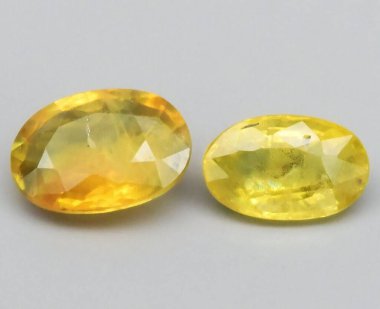 Doğal Sarı Taşların Çarpıcı Koleksiyonu Eşsiz Kesikler ve Canlı Renkler Gösteriyor.