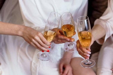 Köpüklü Şampanya Tostuyla Dostluk Kutlaması.