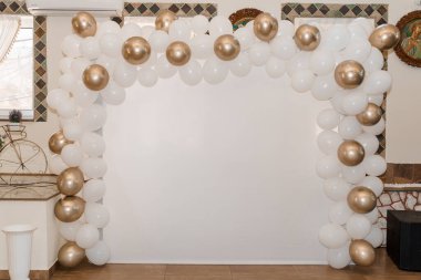 Elegant Balloon Arch Decoration for Celebrations. clipart