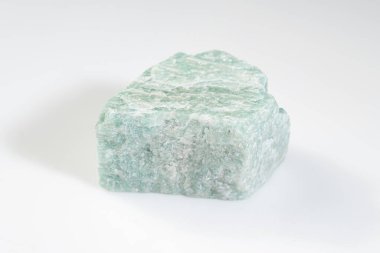 Natural Amazonite Gemstone Rough Stone with Unique Textures and Colors. clipart