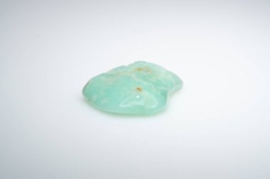 Natural Chrysoprase Gem Showcasing Unique Color and Texture. clipart