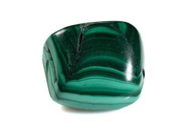 Doğal Malachite Taşı Vurucu Yeşil Bantlar ve Parlak.