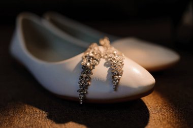 Parlak Süslü Zarif Beyaz Bale Düzlükleri.