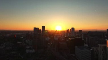 Manchester 'da Altın Şafak: Havadan Şehir Manzarası
