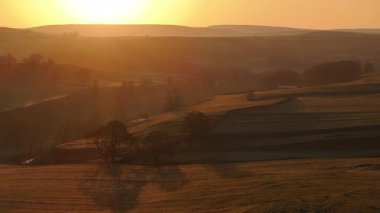 Altın Gün Doğumu Yorkshire Dales Ulusal Parkı, İngiltere