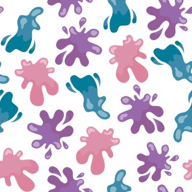 Rengarenk bir nokta. Kusursuz desen. Dekoratif akışkan şekil. Vektör çizimi. Tasarım süslemeleri.