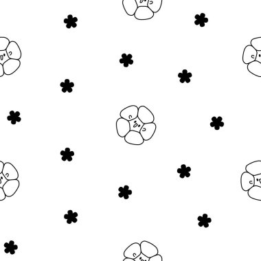 Gülen suratlı tatlı kawaii ekmeği. Kusursuz desen. Boyama sayfası. Pastanedeki çizgi film karakterleri. El çizimi stili. Vektör çizimi. Tasarım süslemeleri.