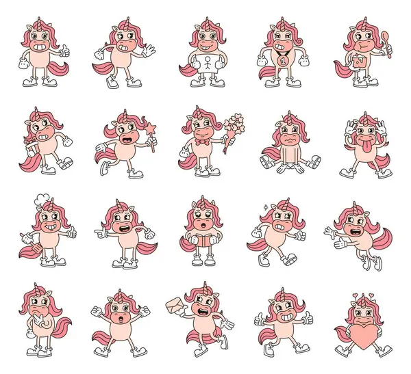 Duyguları olan komik tek boynuzlu at seti. Kalpleri, çiçekleri, kitabı, madalyayı ve mutfak aletlerini tutan. Aşkı, neşeyi, merakı, gururu ve büyüyü ifade eden.