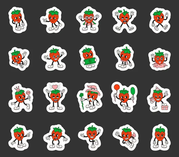 Eski moda bir çizgi film, çilek dansı, gülücük, balon, pelerin, aşk, para, hediye.