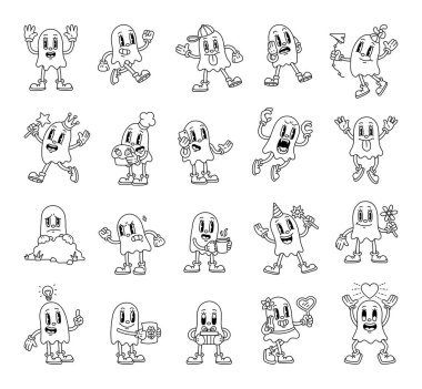 Duyguları olan hayalet çizgi film karakterleri nesnelerin hareketlerini, kostümlerini, sihirlerini ve modaya uygun geçmişe dönük hareketlerini sergiliyor.