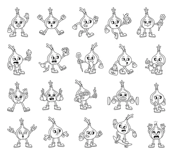 Soğan çizgi film karakterleri duygusal eylemlere sahip nesneler yiyecek ve bilim unsurlarını modaya uygun geçmişe dönük moda tarzında kostümler