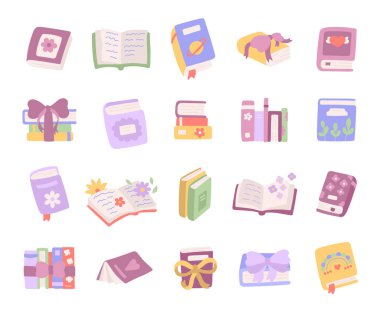 Okuma anlarını rahatlatmak ve sizin illüstrasyon ve yaratıcı tasarım projeleriniz için konforlu eğitim temalı el çizimi unsurları içeren kitap setleri.