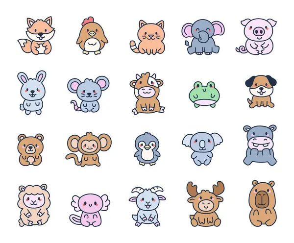 Tilki, tavuk, kedi, fil, domuz, tavşan, fare, inek, kurbağa, köpek, ayı, maymun, penguen, koala, su aygırı, koyun....