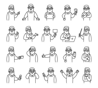 İnsan özelliklerine sahip büyükbaba rehber karakter iletişim, yön, öğretim, düşünme, kutlama ve çeşitli duygusal tepkiler sunar.