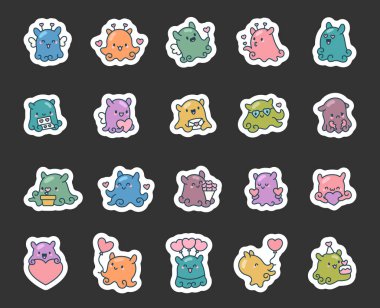 Dumbo ahtapot sevgililer günü seti kalp şeklinde balonlar romantik pozlar, çiçekler, kalp tutan duygular ve illüstrasyon projen için hoş aksesuarlar.