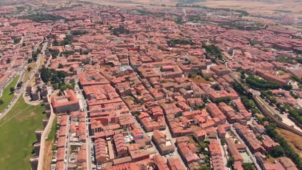Vista Aérea Los Tejados Salamanca España Imágenes Alta Calidad — Vídeos de Stock