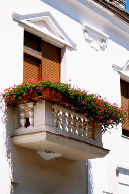 Almanya sokaklarında güzel Avrupa balkonları