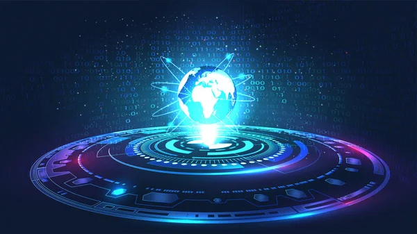 Futuristic abstract metaverse world background image