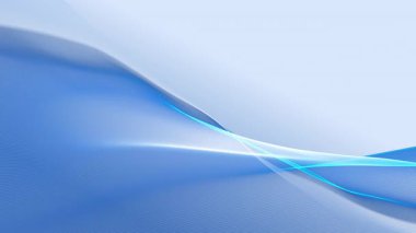 Soyut Dalga Hareketi Mavi Arkaplan. 4K video döngüsü. Teknoloji tanıtımları, bilim kurgu görselleri, hareket grafikleri ve dijital müzik görselleri için ideal.