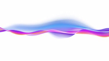 Soyut Dalga Hareketi Mavi Pembe Arkaplan. 4K video döngüsü. Teknoloji tanıtımları, bilim kurgu görselleri, hareket grafikleri ve dijital müzik görselleri için ideal.